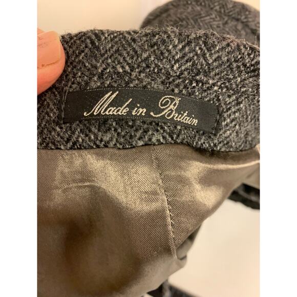 Coat Mens Size 42R Gray Tweed Wool Academia Ivy League Preppy Classic Timeless - Picture 5 of 12